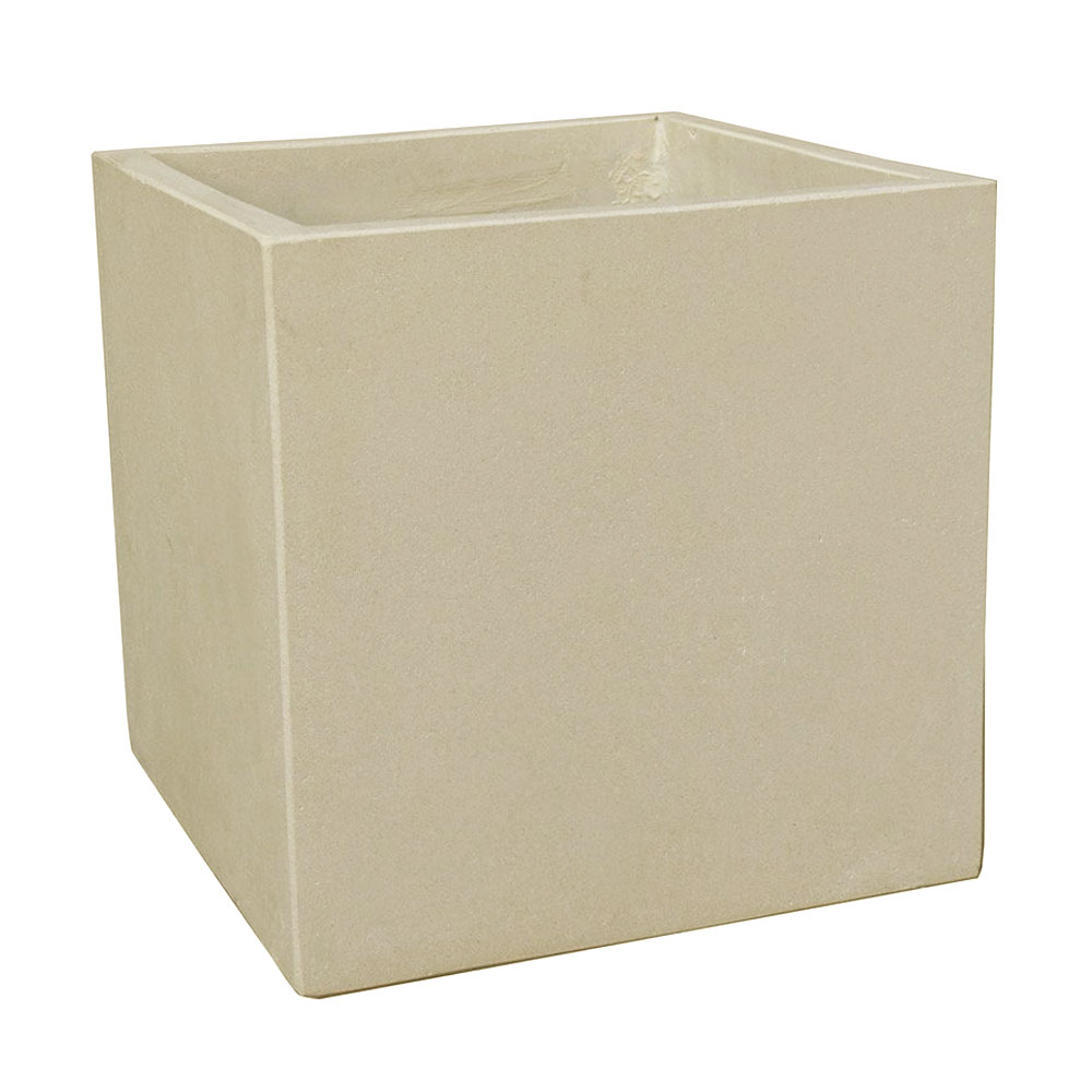 Pflanzkübel Cube - Sand - 47 x 47 x 47cm