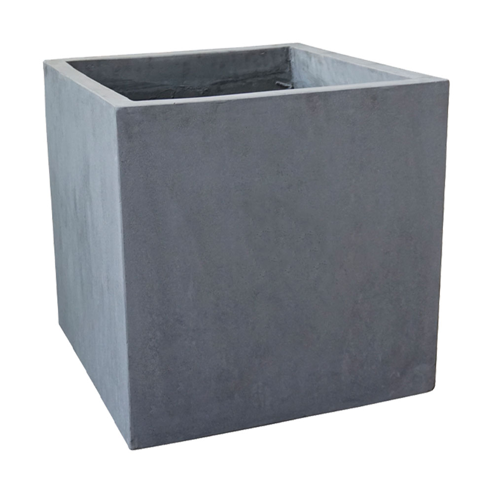 Pflanzkübel Cube - Grau - 30 x 30 x 30cm