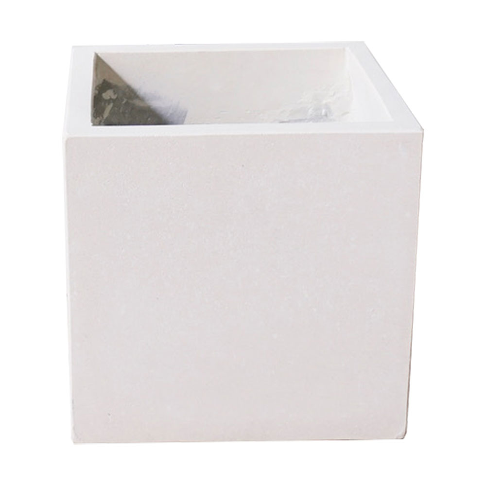 Pflanzkübel Cube - Weiß - 47 x 47 x 47cm - inkl. Versiegelung